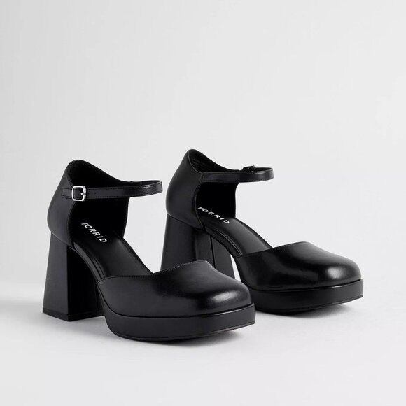 Torrid Platform Block Heel D'orsay Mary Jane (WW) - Picture 1 of 12
